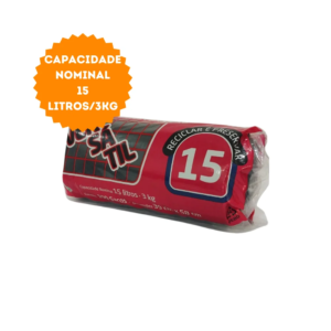 Sacos para lixos em rolo 15 Litros/3Kg 100und