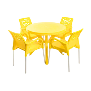 Jogo de Poltronas DeLuxe (4 Poltronas deluxe + 1 Mesa Redonda deluxe)