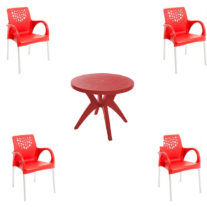 Jogo de Poltronas DeLuxe (4 Poltronas deluxe + 1 Mesa Redonda deluxe) - Imagem 2
