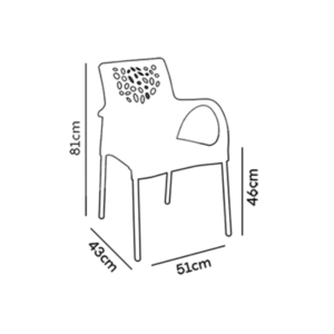 Jogo de Poltronas DeLuxe (4 Poltronas deluxe + 1 Mesa Redonda deluxe) - Imagem 3