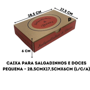 Caixa de Salgadinho e Doce P