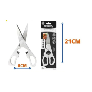 Tesoura Para Frango Aço Inox 21CM 1 Unidade.